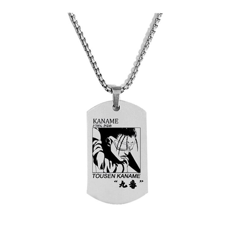 Anime Bleach Gotei 13 Captain Necklace Stainless Steel Laser Pendant Lchimaru Gin Aizen Sousuke Unohana Retsu Necklace For Fans
