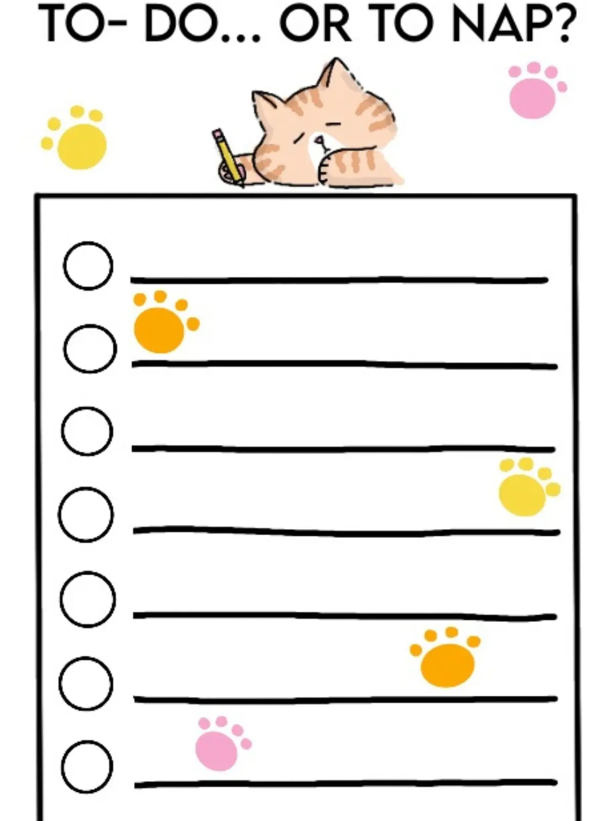 To-Do or To-Nap? Notepad 4x6 in To-Do or To-Nap? Notepad 4x6 in