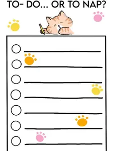 To-Do or To-Nap? Notepad 4x6 in