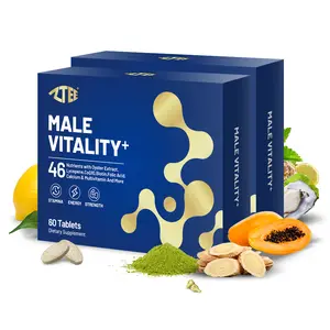 Male Vitality+ Support Male Vitality Comprehensive Functional Health & Strength Training | 46-in-1 Formula | Contain Oyster Extract Artichoke CoQ10 Multivitamins Saw palmetto Grape Seed And More | Total Men’s Health Support
