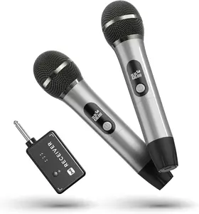 Microphones,  Microphone with One-to-One Chip Connection, 40H Duration, 200 FT Distance Receiving, Semi-Metallic tube Microphone for Singing, Video Recording, YouTube,  Party