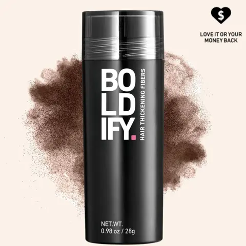Boldify Hair Thickening Fibers Haircare Kit for Adults - 12g Natural Plant-Based Texture Powder, 14 Stylist-Developed Shades, Wind & Water Resistant, Vegan Safe & Cruelty-Free, Color Correction, Unscented, Color Match Guarantee, Hair Loss Solution