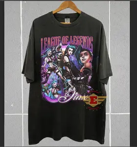 Jinx T-Shirt, LOL Shirt, League of Legends Jinx shirt, Arcane Jinx Shirt, Game shirt