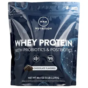 MRM Nutrition Whey Protein with Probiotics & Postbiotics, Chocolate, 80.1 oz (2,270 g)