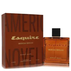 Esquire American Novelist by Michael Malul London Eau de Parfum 100ml for Men Aromatic Woody Leather Cologne with Mint Bergamot & Cedar