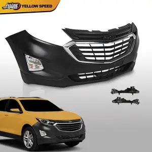 For 2018-2021 Chevrolet Chevy Equinox Front Bumper Upper Lower Grill Fog Lights