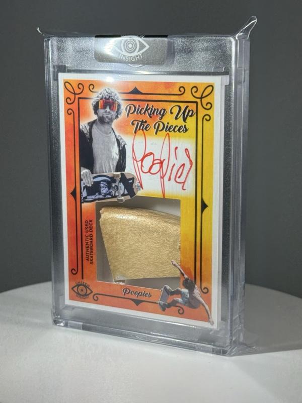Sean “Poopies” McInerney - AUTOGRAPHED Skateboard Deck Relic Collectible Trading Card