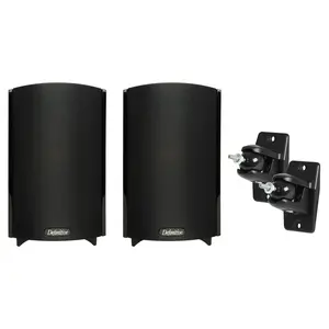 Pair of Definitive Technology ProMonitor 800-2-Way Satellite or Bookshelf Speaker for Home Theater Speaker System + Definitive Technology VEPC Pro-Mount 90 - Pair (Black) Bundle Audio
