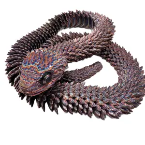 Bush viper snake 3d printed  fidget