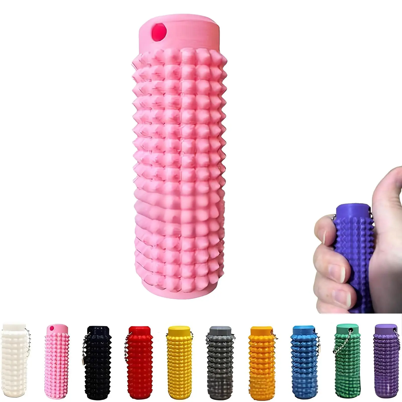 Little Ouchies Fidget, Pocket Mini Fidget Toy, Spiky Grippie Stim Keychain, Venting Key Pendant for Anxiety Relief Positive, Novelty Gifts for Friends