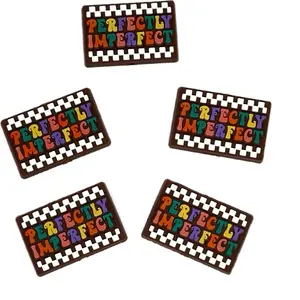 Set of 5 Focal Beads "Sayings" for Pens Keychains Wristlets Makeup Brushes