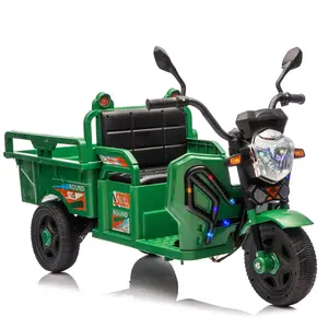 12V Kids Electric 3-Wheel Cargo Truck,2WD,Anti-Slip Wheels,Long Battery Life,Large Storage Space,Extra Wide Seat with LED Lights & Music,Stable Electric Trike for Toddlers,Recommended age: 3-6