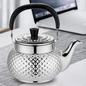 Stainless Steel Tea Kettle for Home Use, Gas Stove & Induction Cooktop Compatible, Large Capacity Boiling Water Pot, Teapot