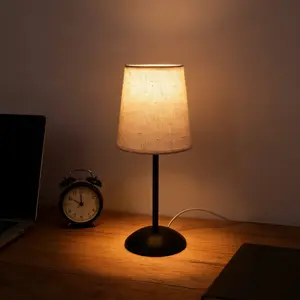 Nordic Classic Vintage LED Desk Lamp with USB Power, Switch Control Soft Warm Light, Ideal for Bedroom Living Room Office Decor, Nightlight For Bedroom