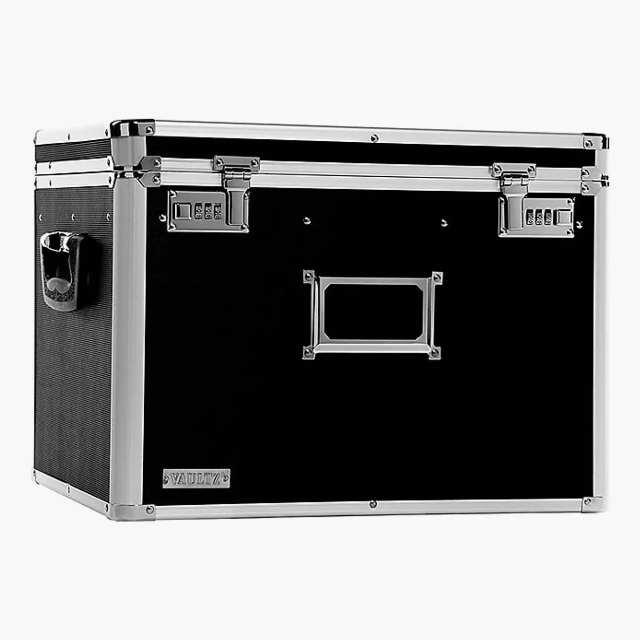 Vaultz Locking Lock Box, Letter-Legal Size Black Storage Chest (VZ01008)