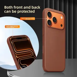 Classic High Quality Original Technology Woven Case for iPhone 17 Pro Max Official Magsafe Magnetic Wireless Charging Protect Cover Green