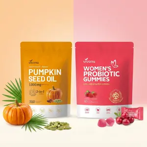 VIVONU [Mother's Day Gift Set] Women's Probiotic & Pumpkin Seed Oil Balance your body's microbiome | support healthy metabolism | Value-size pack | one-stop purchase for all your needs|