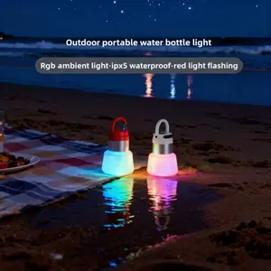 A Lantern in Your Pocket!  This Tiny Cap Lights Most Bottle. USB-C, SOS Beacon & Mood Light for Power Outages, Camping, or Night Walks. So Smart! Collapsible Ultra-Bright Camping Lantern