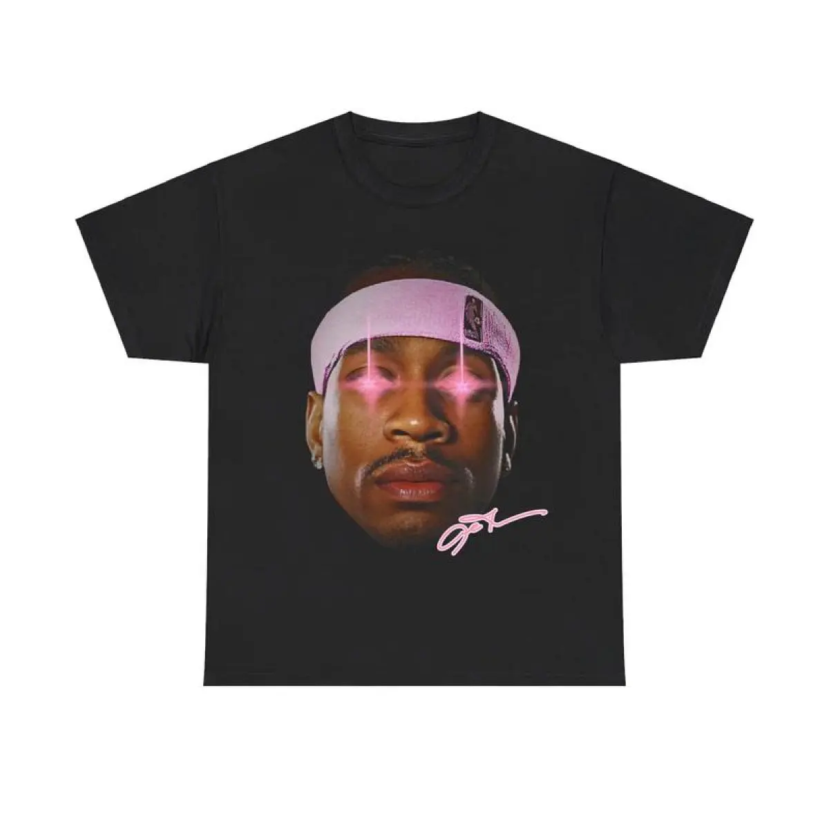 Big Head Allen Iverson TEE Print Short Sleeve T-Shirt