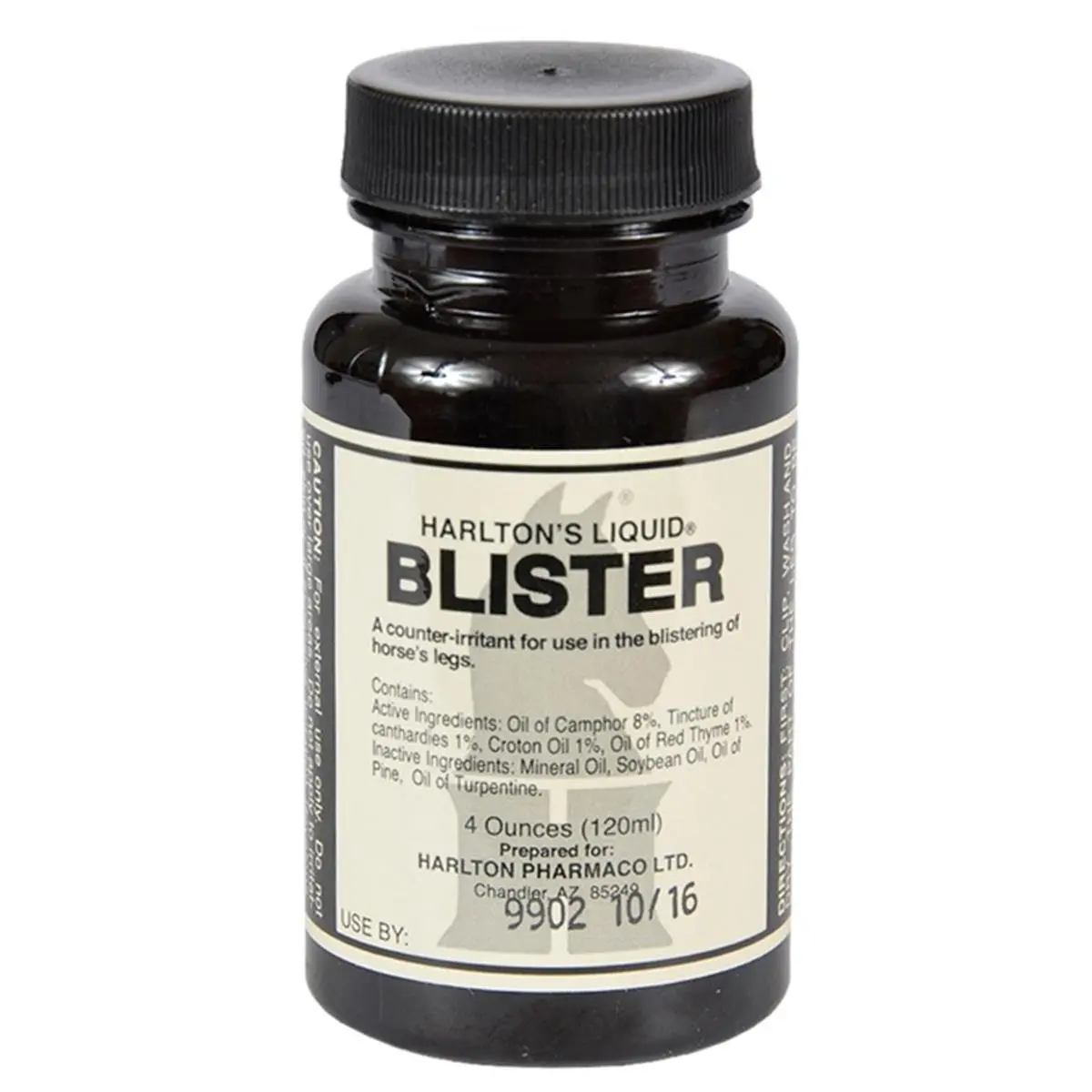 212 MAIN Jacks Harlton's Highest Quality Oil-Based Liquid Blister Treatment Tincture of Cantharides Bottle, 4 oz Equestrian Aid with Hydro-Carbon Oils for Horse Leg Relief & Counterirritant, Sports Equipment (Lowest Prices Available), Vegetable Oils