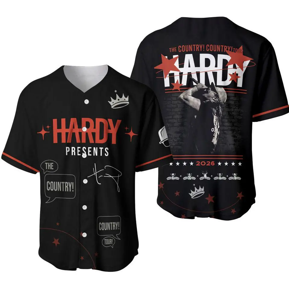 Personalized Hardyy The Country Country Tour 2026 Baseball Jersey