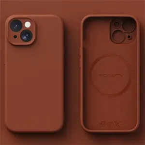 Liquid Silicone Wireless Charge Cover For iPhone 16 15 14 12 11 13 Pro Max 16 Plus Case Original Magnetic Magsafe Phone Case