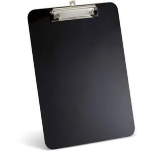 Officemate Plastic Recyclable Magnetic Clipboard - Black, Keyhole Design, A4/Letter Size, Enhances Workplace Ease, Boosts Functionality, Adds Value to Office Filing Supplies