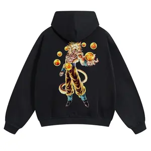 Dragon Ball DBZ Goku Viral Anime Graphic Hoodie! Unisex 90s Retro Pullover - Funny Cartoon Streetwear Hoodies - Cozy Fleece Gift For Him Casual Cotton