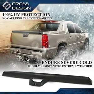 CROSSDESIGN Tailgate Cap Molding Spoiler Fit For 07-13 Avalanche Escalade EXT w/Camera Hole
