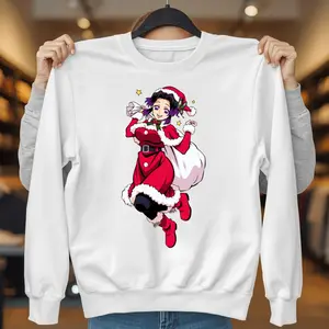 Ver 2 Shinobu Kocho Christmast Sweatshirt, Demon Slayer Christmast Shirt, Shinobu Sweatshirt, Gift For Anime Fan, For Men, For Women