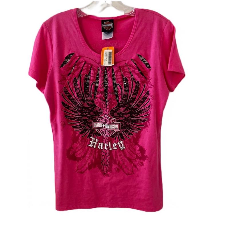 Harley Davidson New With Tag Tee Pink Size Large Ladies 2012 Scranton, PA