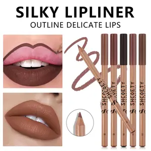 12-Color Velvet Lip Liner Set, Defines Lip Shape, Blurs Edges Smoothly, Smudge-Proof & Waterproof For All-Day Wear, Can Be Layered With Lip Gloss, Ideal For Daily Makeup And Date Nights.