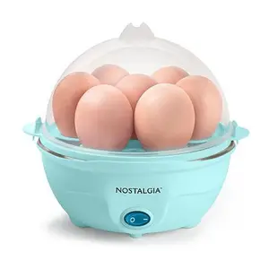 Nostalgia Retro Premium 7-Egg Cooker in Aqua