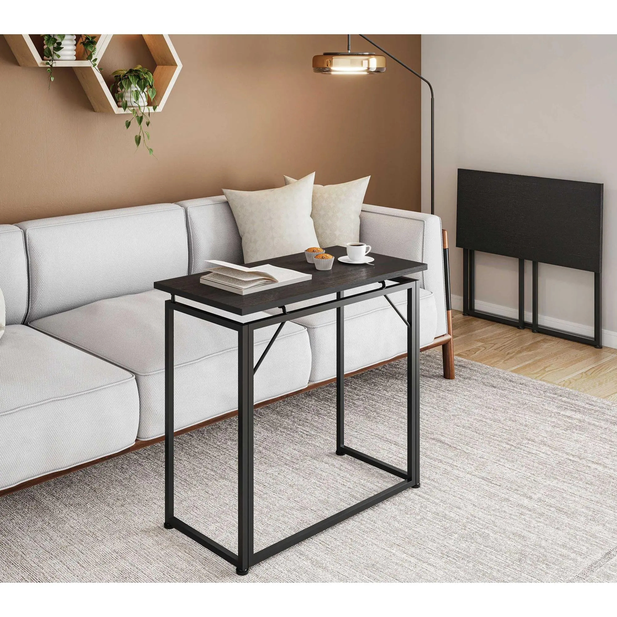 Techni Mobili 31.5" No Assembly Folding Desk for Small Spaces