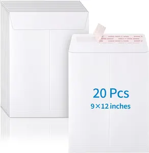Catalog Envelopes 20 Pack Self Seal 9 x 12 Inches Catalog Mailing Envelopes White Manila Envelopes Mailing