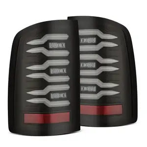 AlphaRex 07-13 GMC Sierra LUXX-Series LED Tail Lights Black