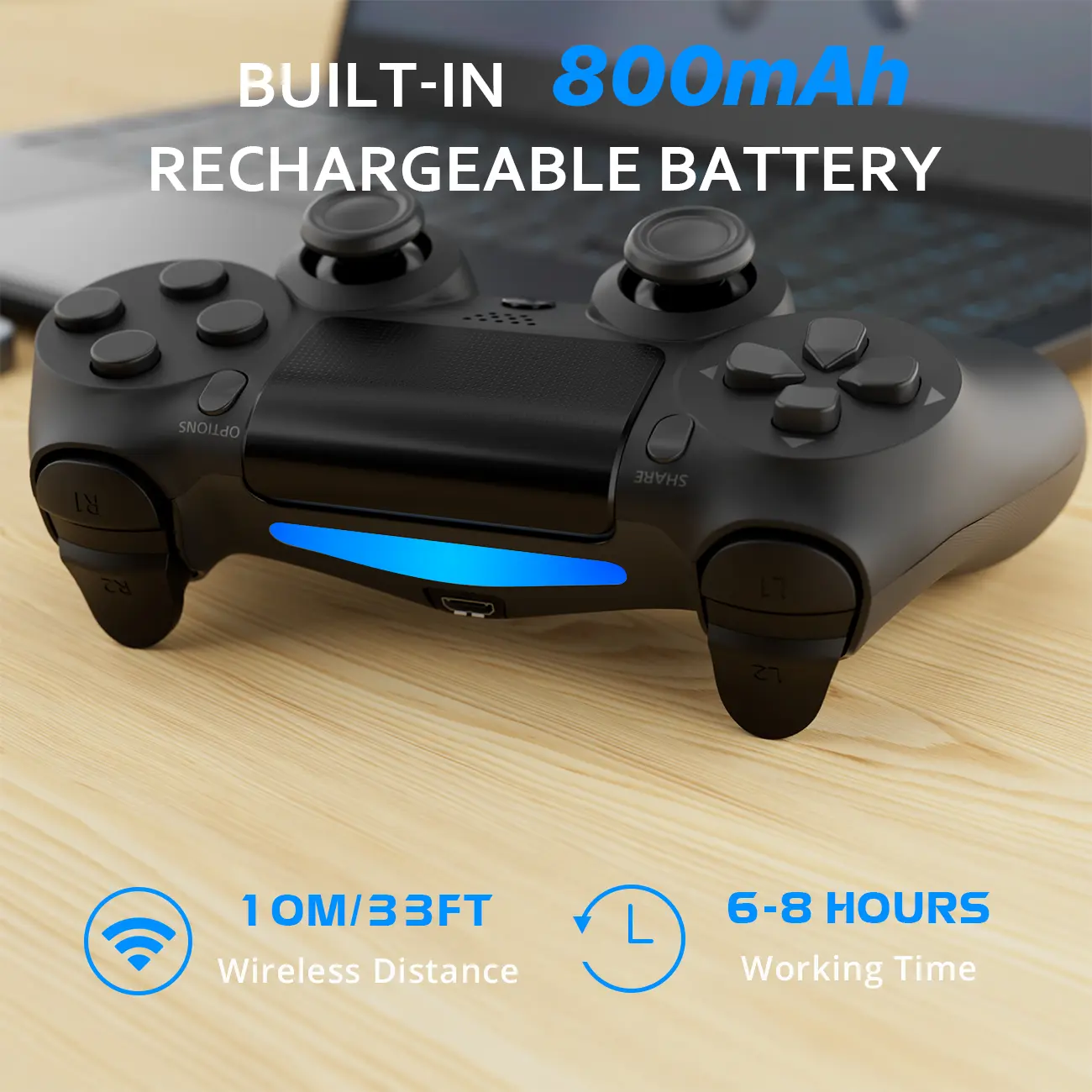 PS4 Wireless Controller Compatible with PS4/PS3/PC/iOS/Android, With Double Vibration, Six Axis Gyro, Touch Pad, Speaker, Classic button layout - TikTok Shop PS4 Wireless Controller Compatible with PS4/PS3/PC/iOS/Android, With Double Vibration, Six Axis Gyro, Touch Pad, Speaker, Classic button layout - TikTok Shop
