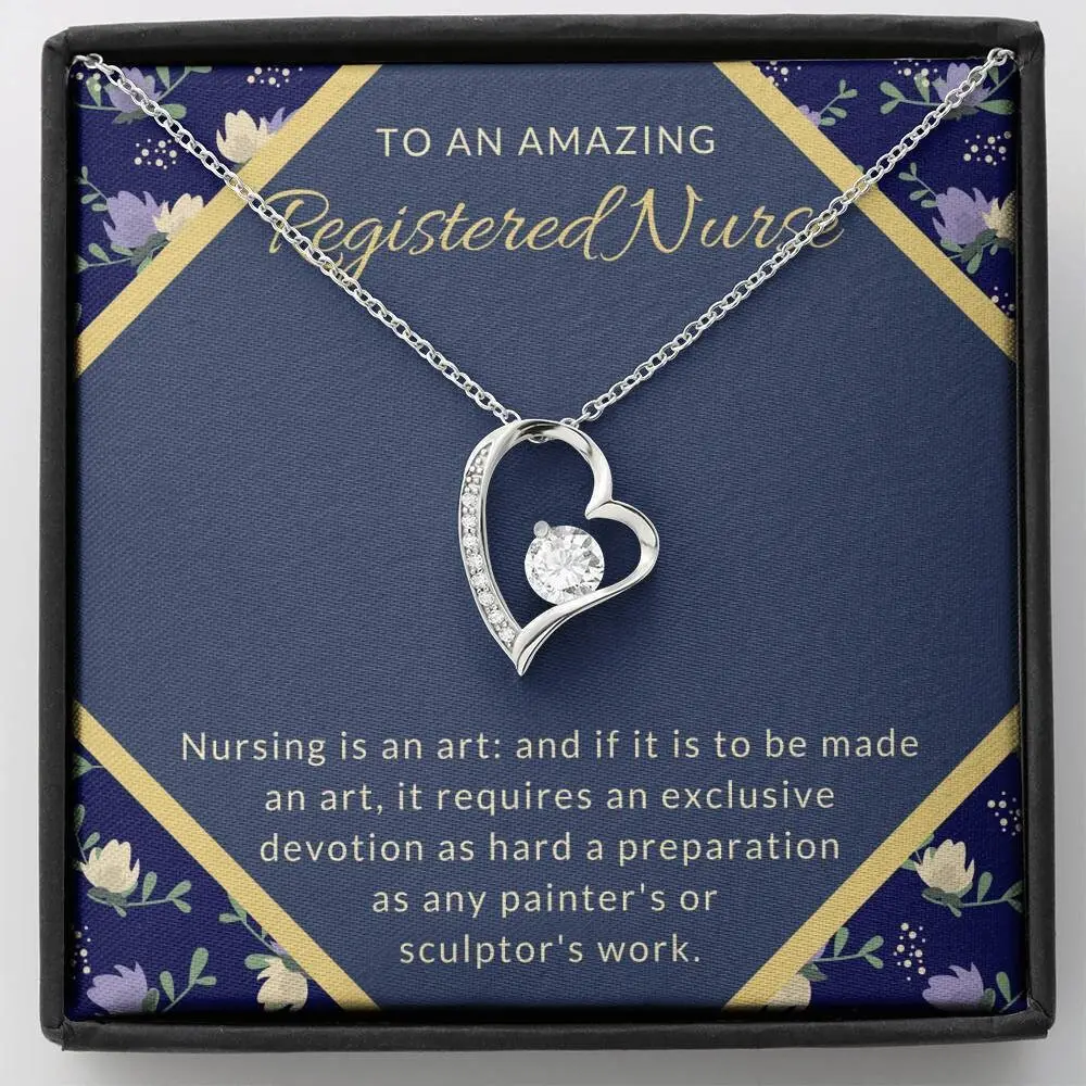 Personalized Heart Necklace, Registered Nurse Gifts, Registered Nurse, RN Gift, RN Graduation Gift, Rn Gifts, Gift for Rn, Rn Necklace, Rn Grad Gift