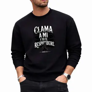 Jeremiah 333 Christian Prayer Sweatshirt – Classic Long Sleeve Fitness and Leisure Wear in Spanish