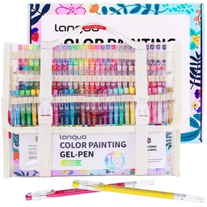 Color Painting Gel Pen Set, 45/72/99 Colors Gel Pen with Storage Box, Large Capacity Ink Pens, Art Supplies for Diary, Card, DIY, Art Drawing Supplies
