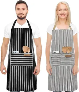 2 Pack Apron, Aprons for women with pockets, Cooking aprons for women, Kitchen aprons, Aprons for cooking