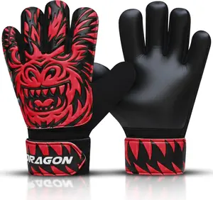 Soccer Goalie Gloves  Youth Goalkeeper Gloves with  Grip & Protection, Durable Latex Palms, Breathable & Comfortable Fit for Boys & Girls,  & Match Goalie