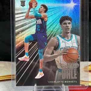 2020-21 Panini Chronicles Essentials Lamelo Ball #201 Rookie Collectible Sports Card, Charlotte Hornets, Collectible Sports Cards