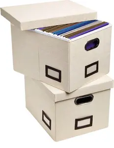 Canvas File box (set of 2)