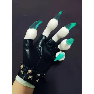 Furry Gloves Kig Fursuit Paws Kigurumi Cosplay Plush Gloves& Handwear Summer Gloves Claw Black White Multicolor Claw Furry Suit