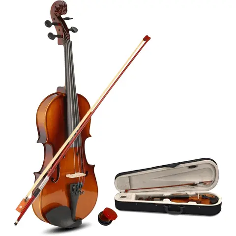 Glarry Premium Beginner Acoustic Violin Set - 1/2 Size (1/5 Size Option), Rosewood Exquisite Craftsmanship, High-Quality Instruments for Kids, Case, Rosin, Bow, Manual for Smooth Learning Journey