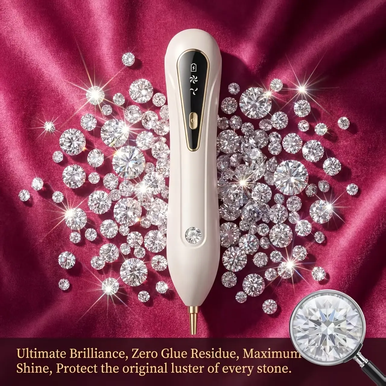 Holiday Gift Electric Diamond Painting Pen, Wireless Diamond Art Vacuum Pen, Rechargeable, Adjustable Suction, Cute Style