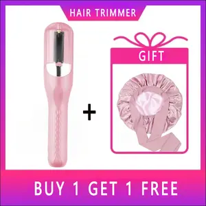 [Buy 1 Get 1 Free]2 in 1 Hair Edge Control Trimmer,Automatic Electric Hair Clipper, 1 Piece Multi-functional Type C Rechargeable Hair Split End Clipper,Portable Wireless Hair Trimmer, Hair Care Products Comfort