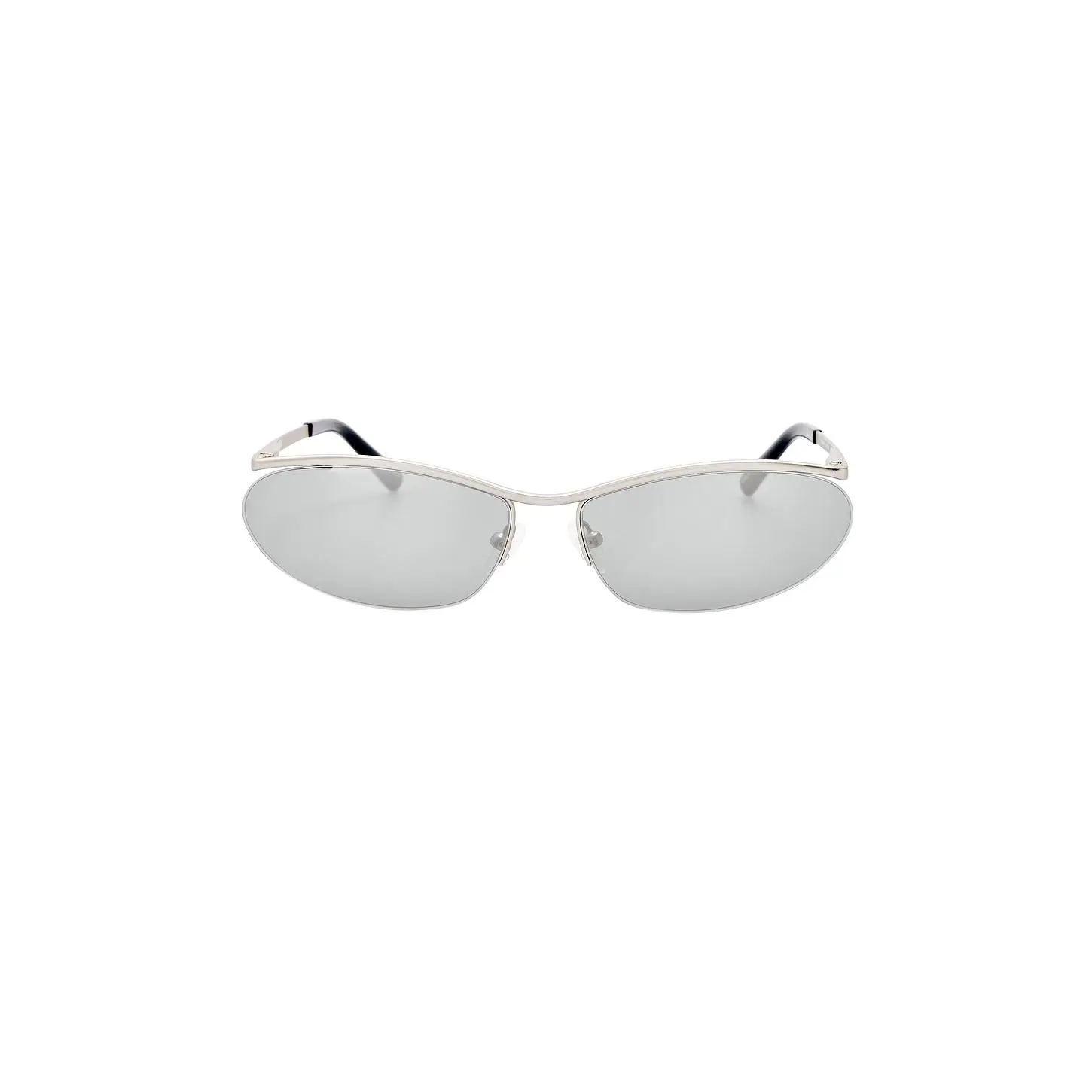 THE ATTICO Charlotte Sunglasses in Matt Silver & Silver Mirror