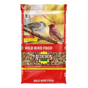 Audubon Park 20lbs Wild Bird Food: Nutritious Mix for Quail & Doves, Ideal for Year-Round Feeding
